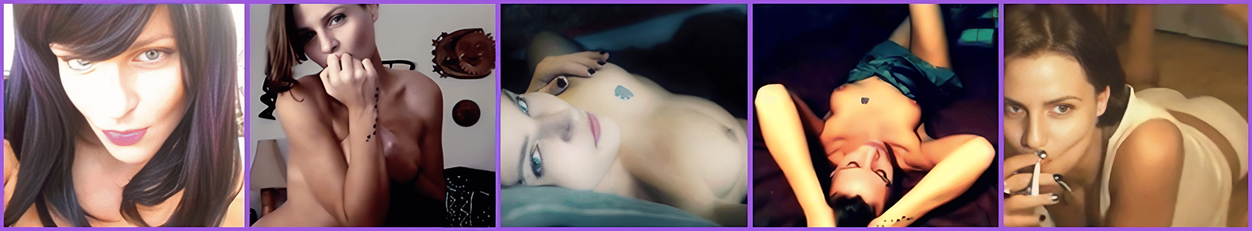 webcam montage of independent camgirl Quinn69 during her live cam shows on Discord